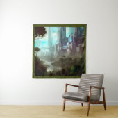 SF - City On Forest Planet 4 タペストリー (インサイチュ)