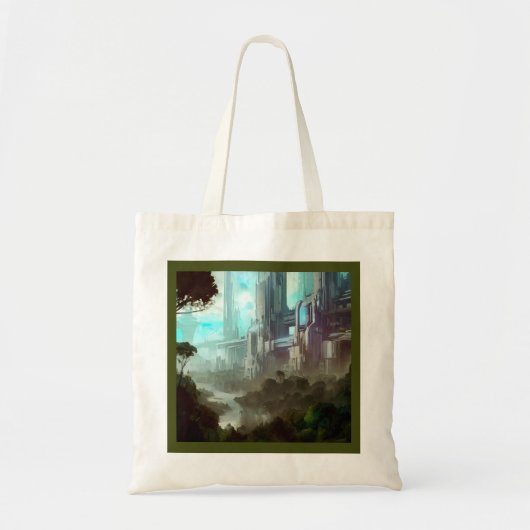 SF - City On Forest Planet 4 トートバッグ (正面)