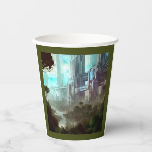 SF - City On Forest Planet 4 紙コップ (正面)