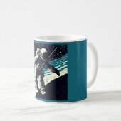 SF - Spacewalk Woodcutの宇宙飛行士2 コーヒーマグカップ (正面右)