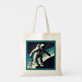SF - Spacewalk Woodcutの宇宙飛行士2 トートバッグ (裏面)