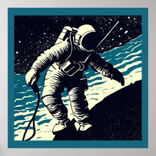 SF - Spacewalk Woodcutの宇宙飛行士2 ポスター (正面)