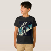 SF - Spacewalk Woodcutの宇宙飛行士2 Tシャツ (正面フル)