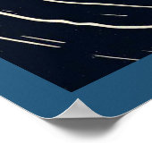 SF - Spacewalk Woodcut宇宙飛行士3 ポスター (角)