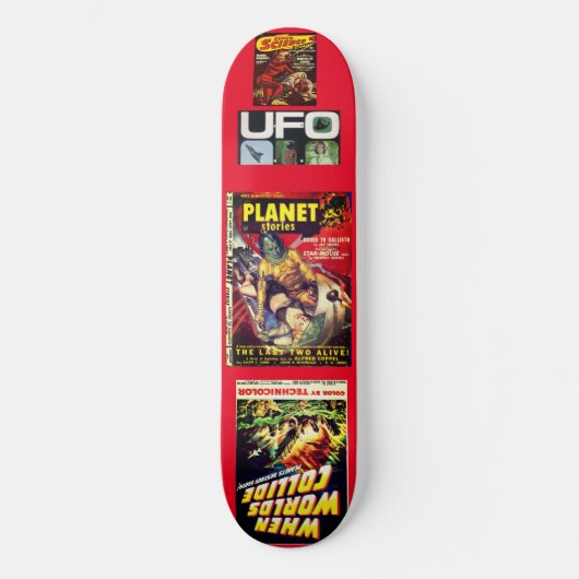 SF UFO JMT8 1/4インチ スケートボードデッキ (正面)