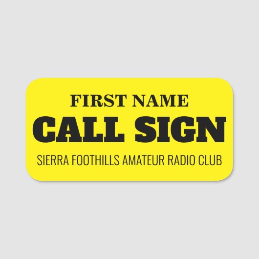 SFARC 名札 (正面)