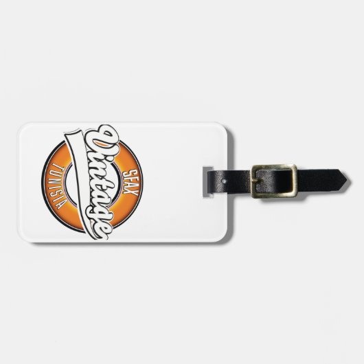 Sfaxチュニジアヴィンテージスタイルロゴ ラゲッジタグ (正面横)