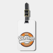 Sfaxチュニジアヴィンテージスタイルロゴ ラゲッジタグ (正面縦)