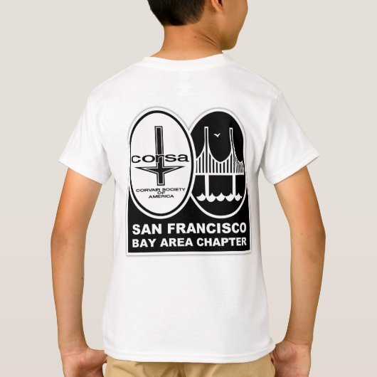 SFBA CORSA Caveman Kids Tシャツ (裏面)