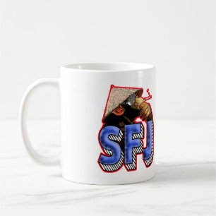 SFJのポッドキャスト猿のマグ コーヒーマグカップ