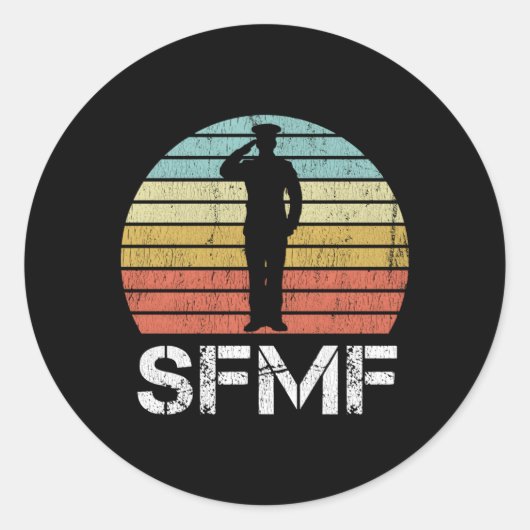 Sfmf軍隊スラングAmerican軍隊モットーSfmf ラウンドシール (正面)