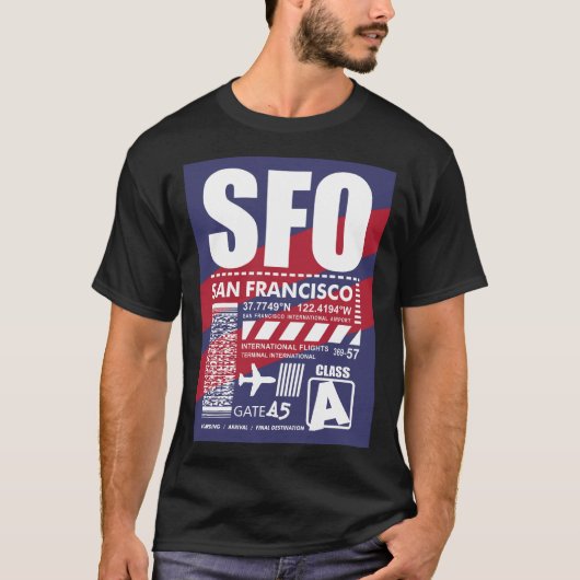 SFOサンフランシスコ空港 Tシャツ (正面)