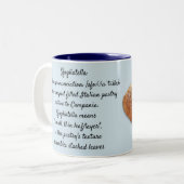 Sfogliatellaのnapoletana - 2つの調子のマグ ツートーンマグカップ (正面左)