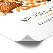Sfogliatelle – Vintage Italian Dessert ポスター (角)