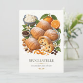 Sfogliatelle – Vintage Italian Dessert 招待状 (スタンド正面)