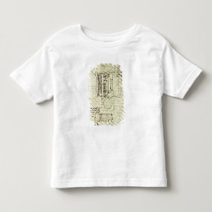 Sforzaの馬のための鋳造ピットのスケッチ トドラーTシャツ