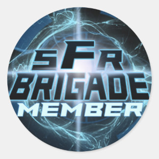 SFRBrigadeロゴスタンプ ラウンドシール