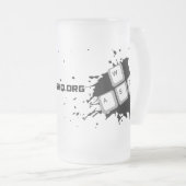 SGの曇らされたガラスのマグ フロストグラスビールジョッキ (正面右)