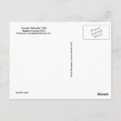 SGリンカーン、ネブラスカピンクウォーターリリー#1 01 ポストカード (裏面)