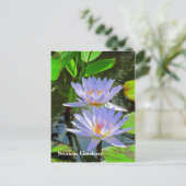 SG青い睡蓮のペア#101 00101 ポストカード (スタンド正面)