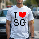 SG IハートSGシンガポールTシャツ Tシャツ