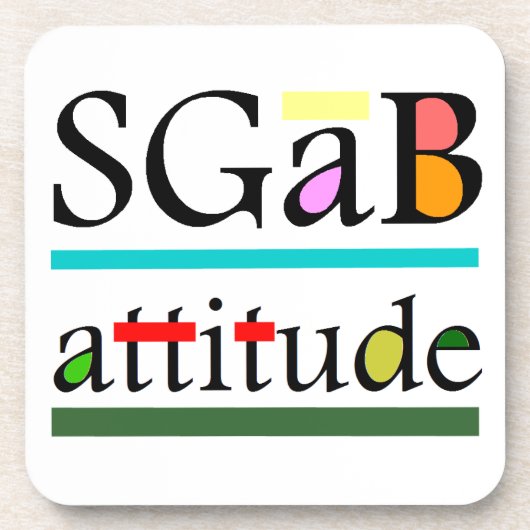 Sgabの態度 コースター (正面)