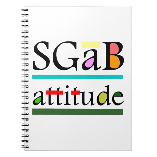 Sgabの態度 ノートブック (正面)