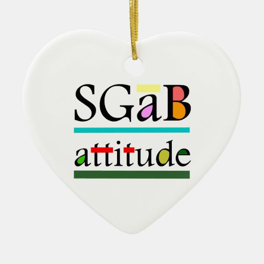 Sgab attitude セラミックオーナメント (正面)