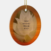 SGIの仏教の装飾: はすNam Myoho Renge Kyo セラミックオーナメント (右)