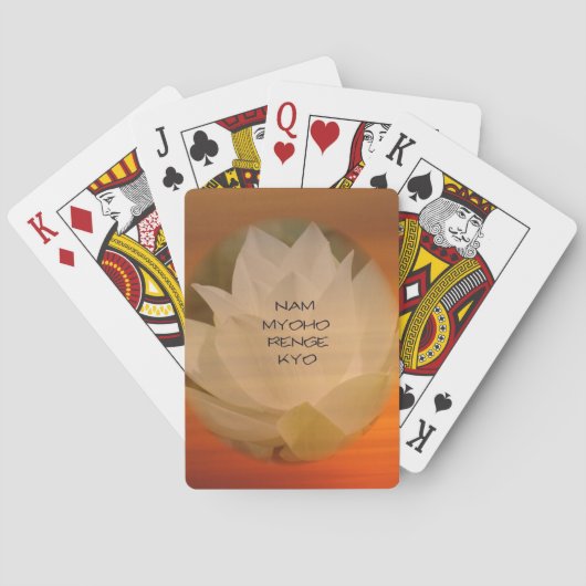SGIトランプ:ロータスと「南妙法蓮華経」 トランプ (裏面)