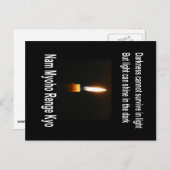 SGI仏教徒の励ましのポストカード – 明るく暗い ポストカード (正面/裏面)