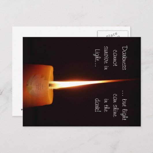 SGI仏法ハガキとLotus CandleとNMRK ポストカード (正面/裏面)