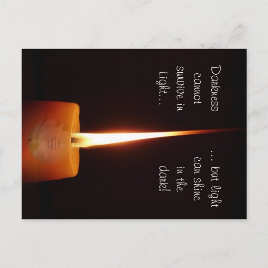 SGI仏法ハガキとLotus CandleとNMRK ポストカード (正面)