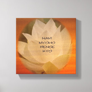 SGI仏法ポスター – Lotus "Nam Myoho Renge Kyo" キャンバスプリント