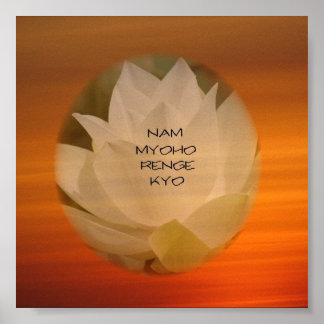 SGI仏法ポスター – Lotus "Nam Myoho Renge Kyo" ポスター