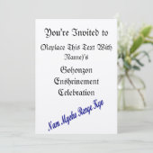 SGI Gohonzonの銘器の招待状のテンプレート 招待状 (スタンド正面)