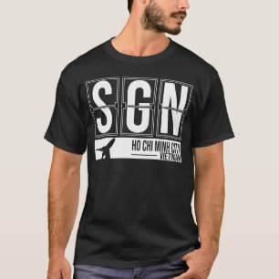 SGN - Saigon -タンの息子のNhatの国際空港 Tシャツ