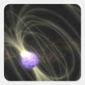 SGR 1806-20の磁力子のアーティストの概念 スクエアシール (正面)