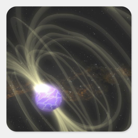SGR 1806-20の磁力子のアーティストの概念 スクエアシール (正面)