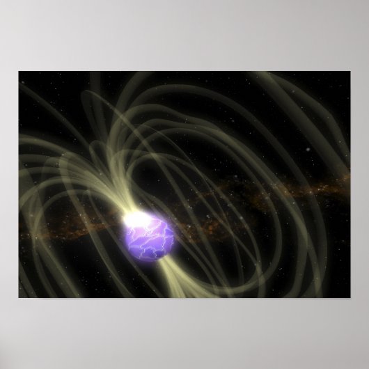 SGR 1806-20の磁力子のアーティストの概念 ポスター (正面)