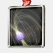 SGR 1806-20の磁力子のアーティストの概念 メタルオーナメント (左)