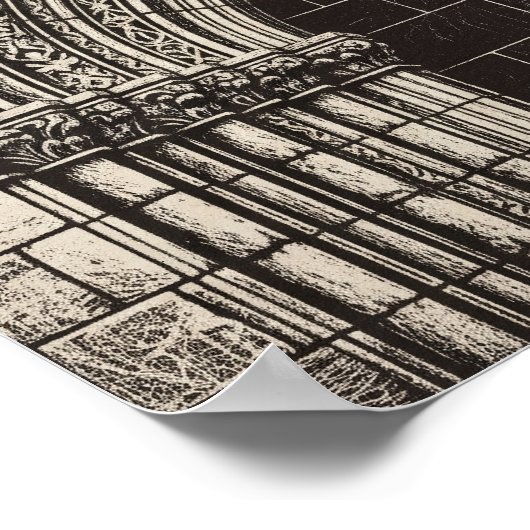 Sgraffito Art Archway ポスター (角)