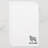 SGTの静止した短い英雄犬 便箋 (正面/裏面)