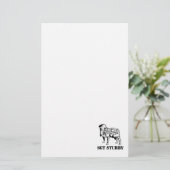 SGTの静止した短い英雄犬 便箋 (スタンド正面)