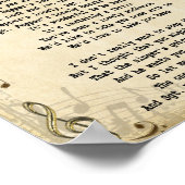 Sgtペッパーの孤独なハートズクラブバンドソングリリック ポスター (角)