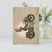 Sgt.ダビッドソンアーミーオートバイピンナップサンキューカード サンキューカード (スタンド正面)