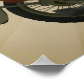 Sgt.ダビッドソンアーミーオートバイピンナップ ポスター (角)