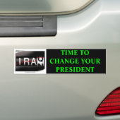sh21407 [1]、あなたの大統領を変える時間 バンパーステッカー (車上)