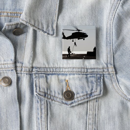 SH-60Fから人員を迅速に接続 缶バッジ (インサイチュ)