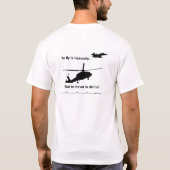 SH-60Fのヘリコプターの海軍飛行士 Tシャツ (裏面)